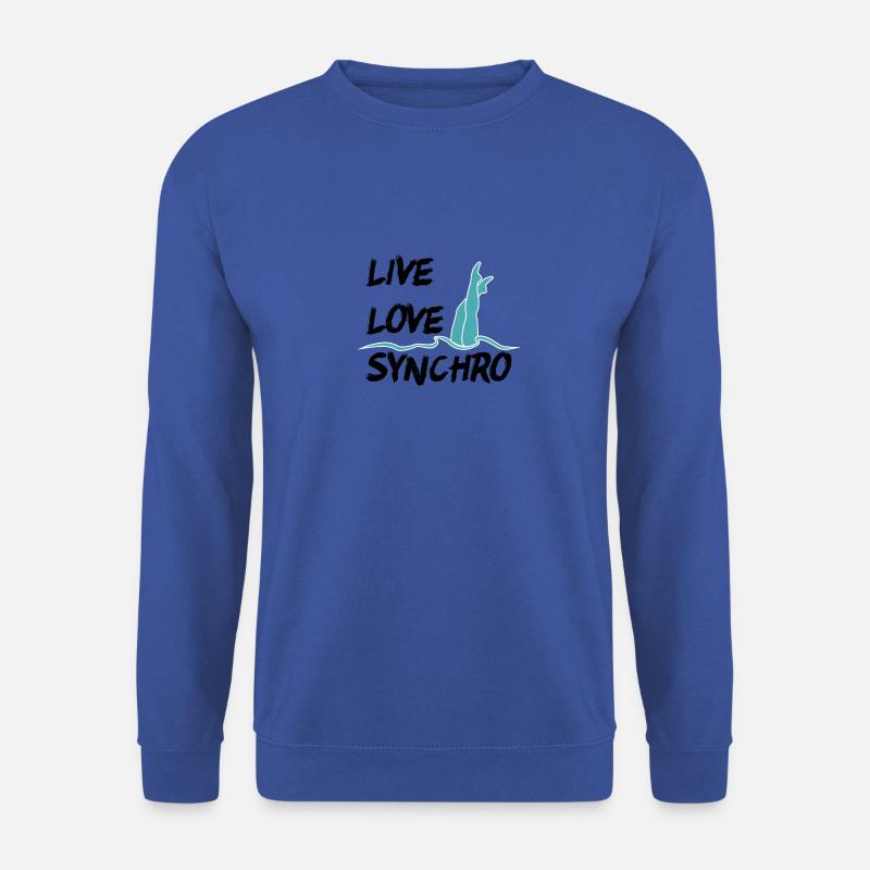live love synchro - Unisex Pullover - Royalblau