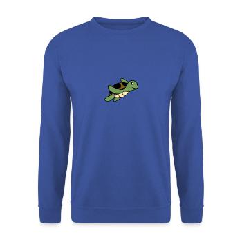 tortue animale 1 - Sweat-shirt Unisexe - bleu royal - Devant - Alina (178cm) & Michal (187cm)