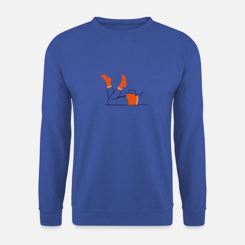 Cat bites! (men's version) - Unisex Sweatshirt - royal blue