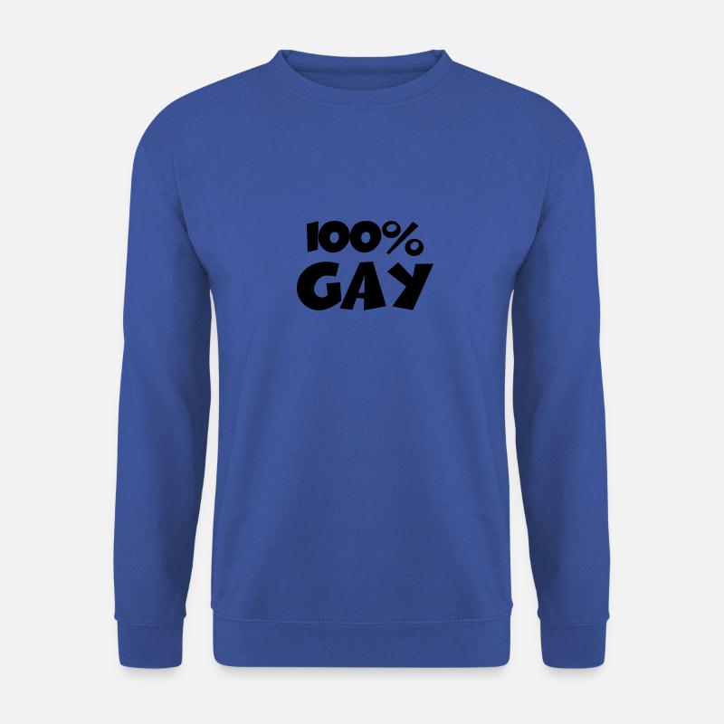 100 percent Gay - Unisex Pullover - Royalblau