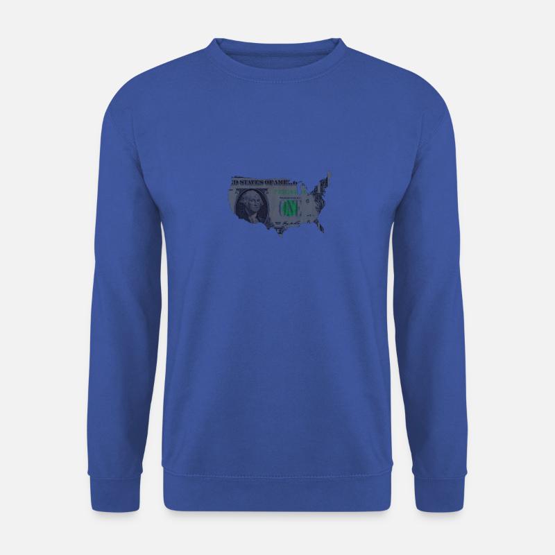 USA Dollar Flagge - Unisex Pullover - Royalblau