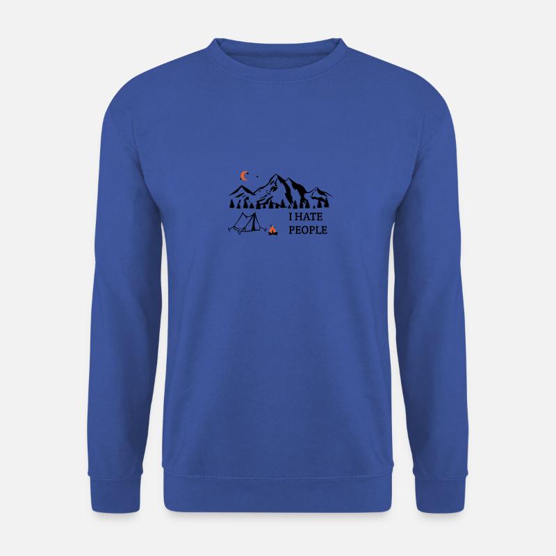 I hate people - Unisex Pullover - Royalblau