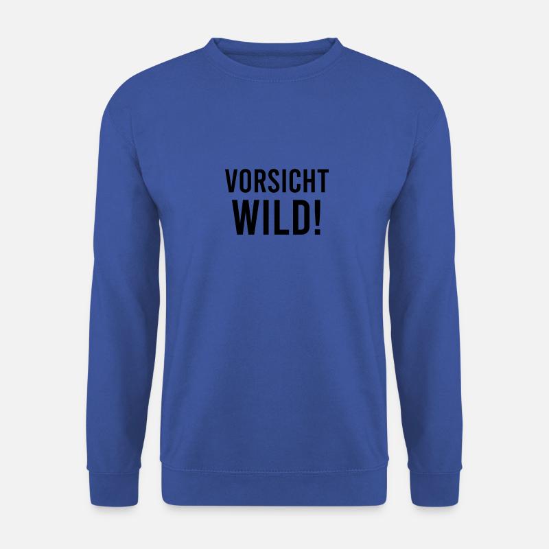 Vorsicht Wild! - Unisex Pullover - Royalblau