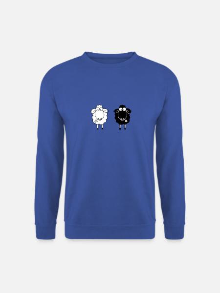 Sheep black and white - Unisex Sweatshirt - royal blue
