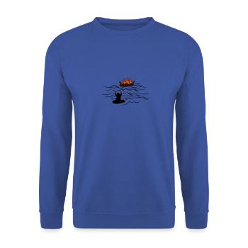 Viking Funeral - Unisex Sweatshirt - royal blue - Front - Alina (178cm) & Michal (187cm)
