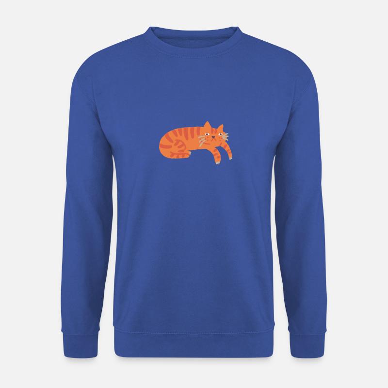 Ginger Cat - cat - Unisex Pullover - Royalblau