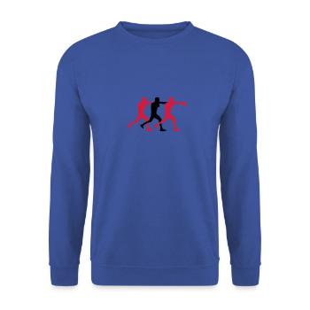 boxer - Unisex Sweatshirt - royal blue - Front - Alina (178cm) & Michal (187cm)