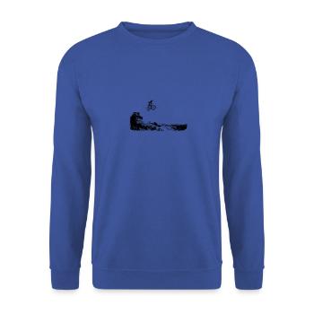 Vélo de montagne - Sweat-shirt Unisexe - bleu royal - Devant - Alina (178cm) & Michal (187cm)