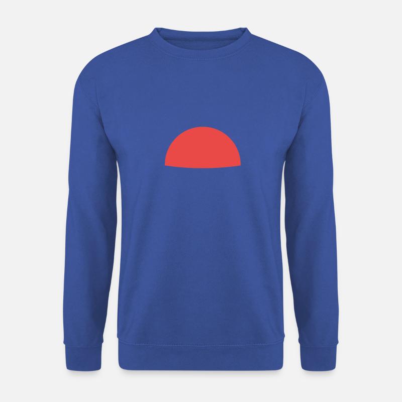 Clip - semicircle red - Unisex Pullover - Royalblau