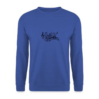 20 ans partition musicale anniversaire n - Sweat-shirt Unisexe - bleu royal - Devant - Alina (178cm) & Michal (187cm)