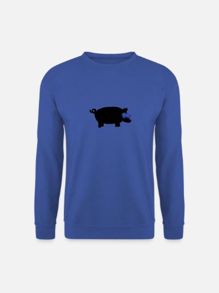 sau skibrille 2 - Unisex Pullover - Royalblau