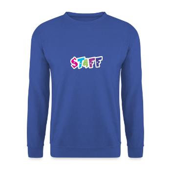 staff - Sweat-shirt Unisexe - bleu royal - Devant - Alina (178cm) & Michal (187cm)