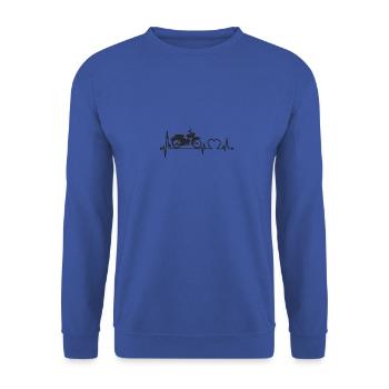 Simson Star Herzschlag schwarz - Unisex Pullover - Royalblau - Vorne - Alina (178cm) & Michal (187cm)