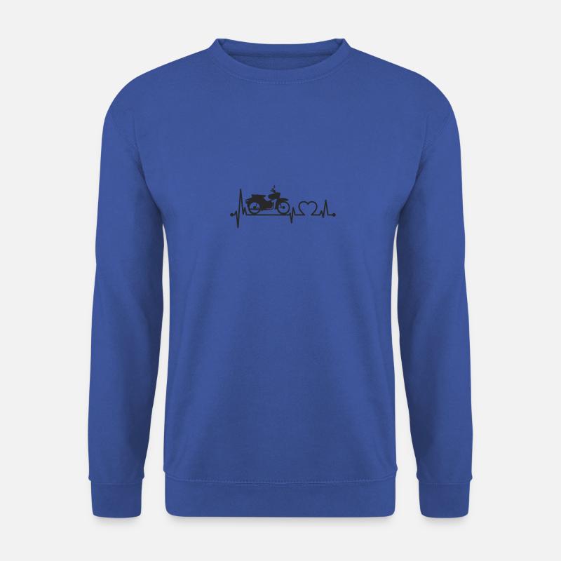 Simson Star Herzschlag schwarz - Unisex Pullover - Royalblau