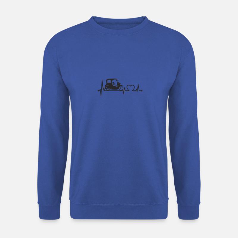 Simson Duo Herzschlag schwarz - Unisex Pullover - Royalblau