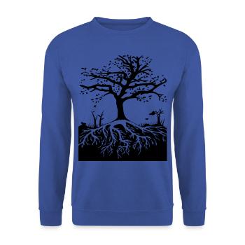 Arbre de vie Arbre chanceux, espoir - Sweat-shirt Unisexe - bleu royal - Devant - Alina (178cm) & Michal (187cm)