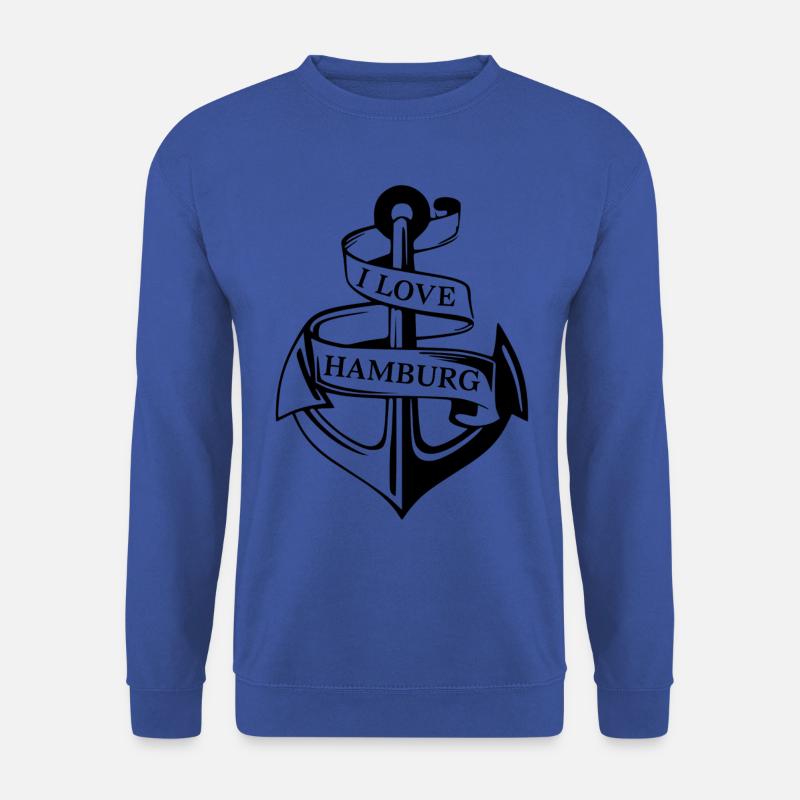 I LOVE HAMBURG - Unisex Pullover - Royalblau