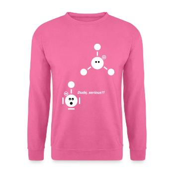 Nerd - Science - Chimie - Acide - Eau - 2 - Sweat-shirt Unisexe - rose - Devant