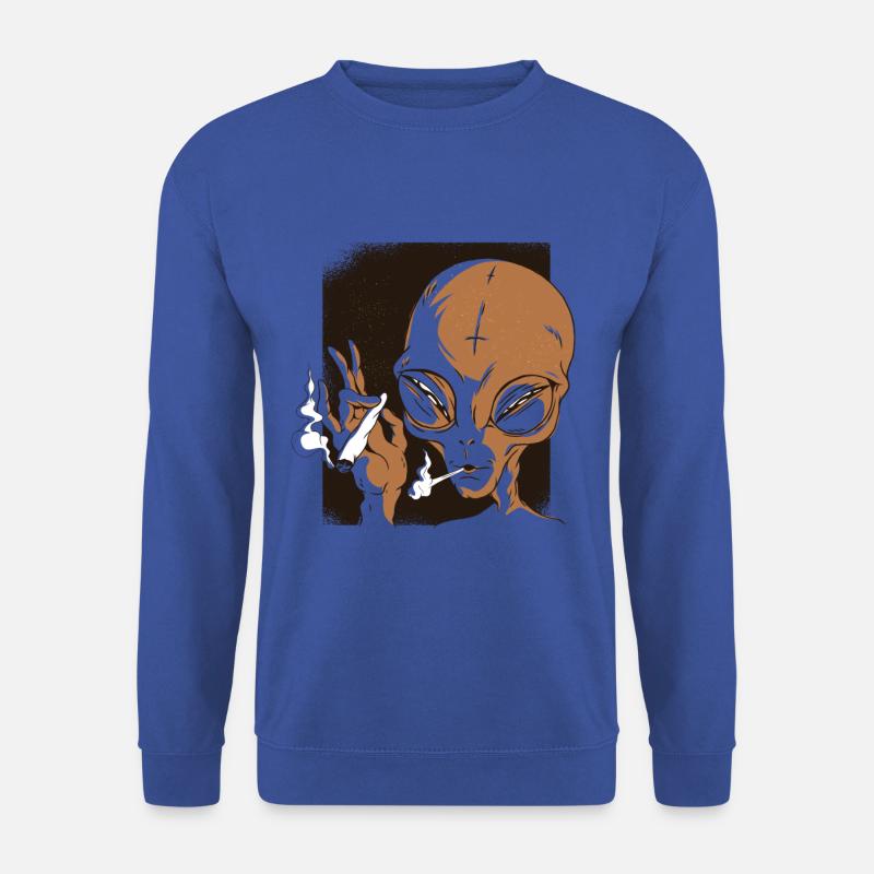 Weed Alien - Crazy Gift - Unisex Sweatshirt - royal blue