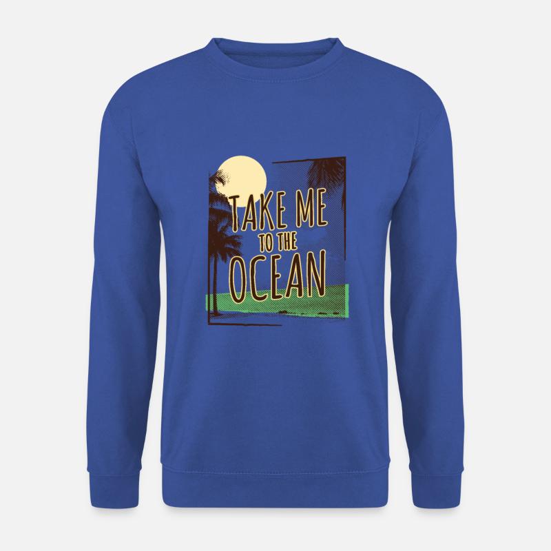 Lass uns zum Strand gehen - Urlaub im Paradise - Unisex Pullover - Royalblau