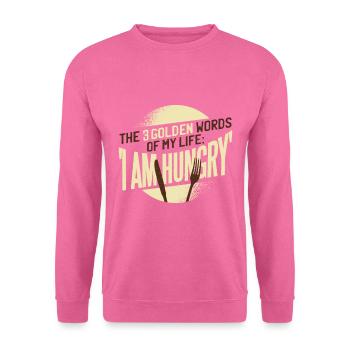 3 words - I'm hungry - Unisex Sweatshirt - pink - Front