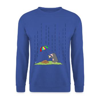 mole - Unisex Sweatshirt - royal blue - Front - Alina (178cm) & Michal (187cm)