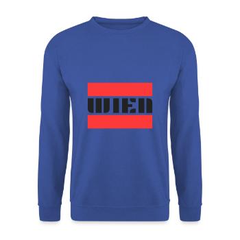 Wien! - Unisex Pullover - Royalblau - Vorne - Alina (178cm) & Michal (187cm)