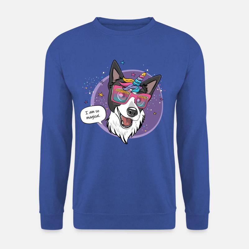 Magical Unicorn Dog - Unisex Pullover - Royalblau