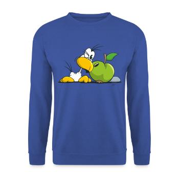 Sito - Da ist der Wurm drin! - Unisex Pullover - Royalblau - Vorne - Alina (178cm) & Michal (187cm)
