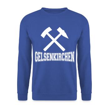 Gelsenkirchen - Unisex Sweatshirt - royal blue - Front - Alina (178cm) & Michal (187cm)