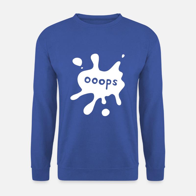 Spot ooops white - Unisex Sweatshirt - royal blue