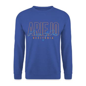 Ariejo mon Pais Occitania (Ariège) - Unisex Pullover - Royalblau - Vorne - Alina (178cm) & Michal (187cm)