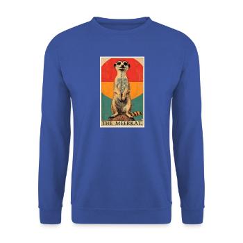 Meerkat Erdmännchen - Unisex Pullover - Royalblau - Vorne - Alina (178cm) & Michal (187cm)
