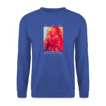 Paulo Festival 2014 - Unisex Pullover - Royalblau - Vorne - Alina (178cm) & Michal (187cm)