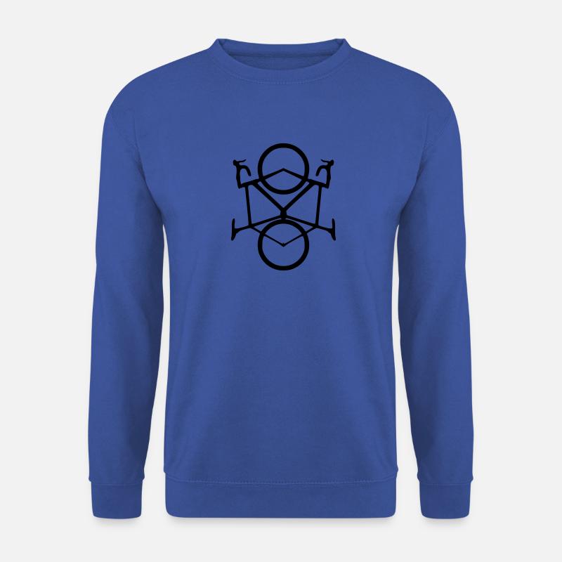 Vélo de course semi-réfléchissant. cadeau - Sweat-shirt Unisexe - bleu royal