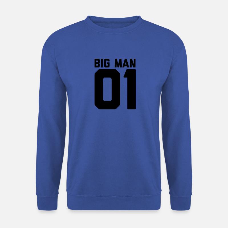 Big man, little man, Vater Sohn Design - Unisex Pullover - Royalblau