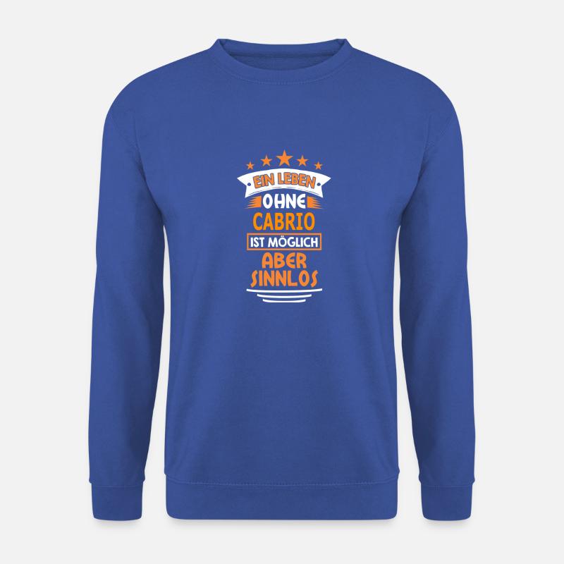 cabrio - Unisex Pullover - Royalblau