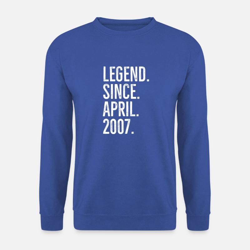 Legende seit April 2007 - Unisex Pullover - Royalblau