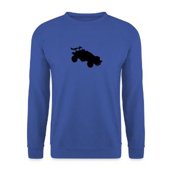 Octane Auto Rocket League Style - Unisex Pullover - Royalblau - Vorne - Alina (178cm) & Michal (187cm)