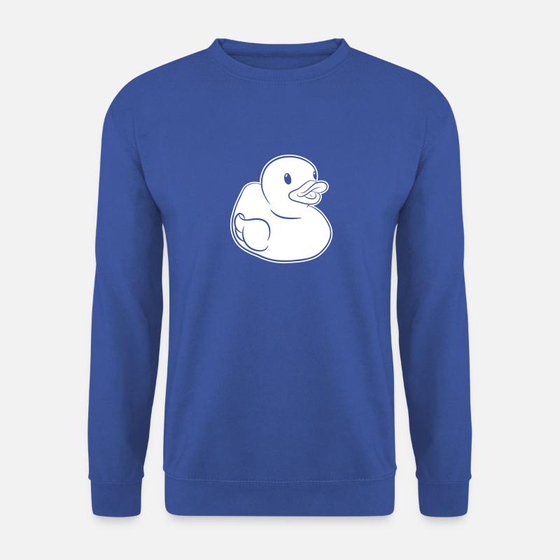 Quietscheentchen – Lustige Badeente für Badewanne - Unisex Pullover - Royalblau