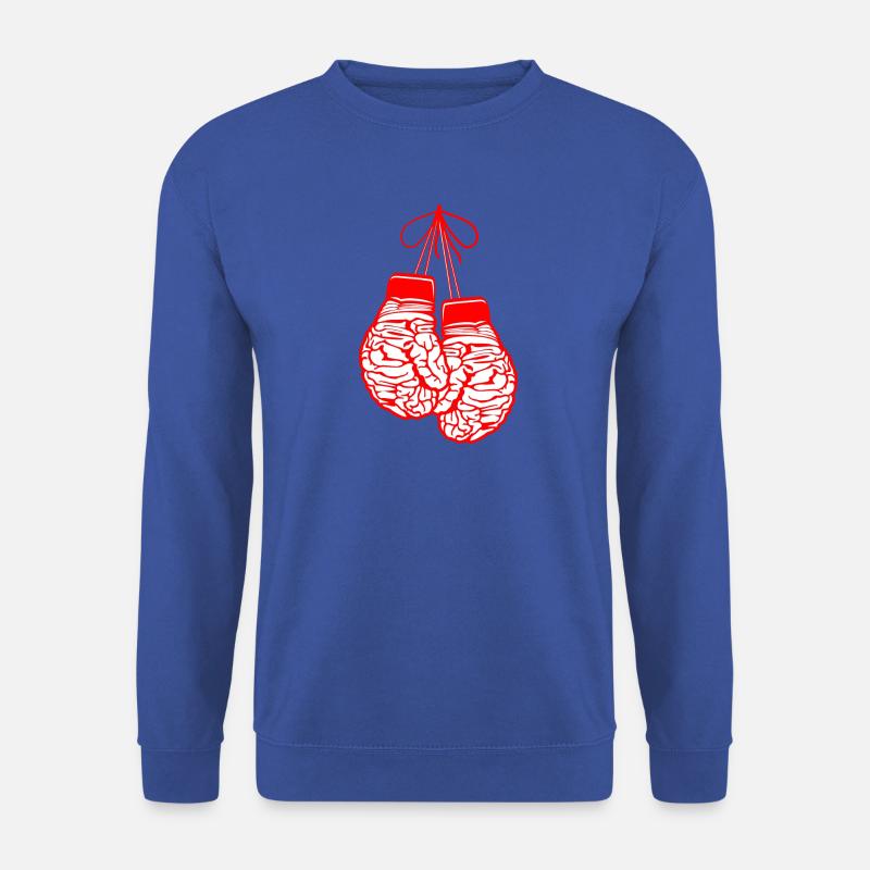 brain gloves - Unisex Pullover - Royalblau