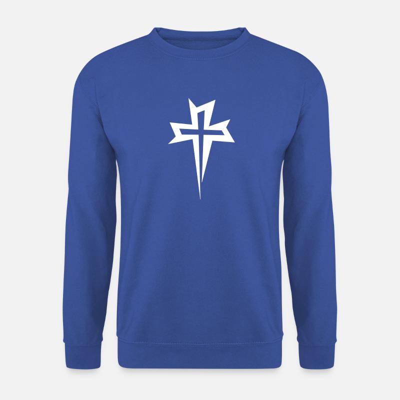 WEISSES KREUZ - Unisex Pullover - Royalblau