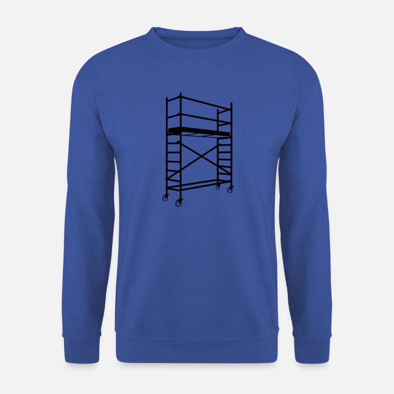 Scaffolding with wheels – shadow image - Unisex Sweatshirt - royal blue