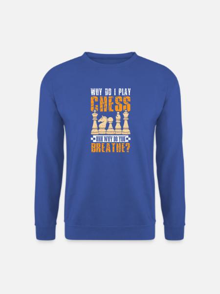 Schach Schachspieler Schachbrett - Unisex Pullover - Royalblau