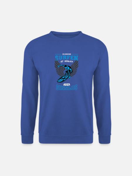 Surfen Leben sinnlos - Geschenk - Unisex Pullover - Royalblau