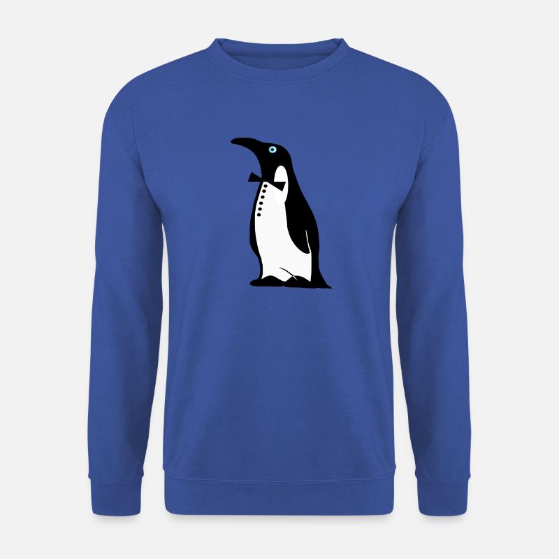 Pinguin Motiv - Unisex Pullover - Royalblau
