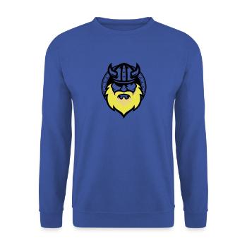 Odin - Unisex Sweatshirt - royal blue - Front - Alina (178cm) & Michal (187cm)