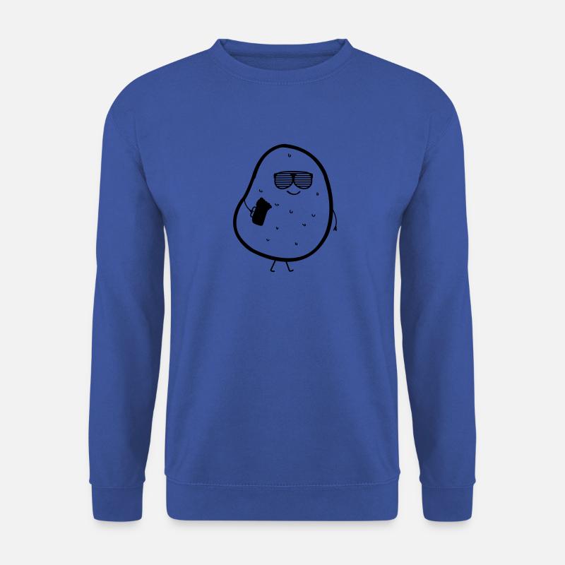 kartoffel mit bier - Unisex Pullover - Royalblau