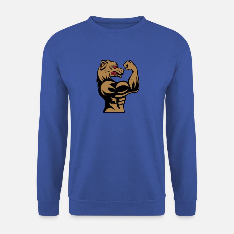 strong dog 002 - Unisex Pullover - Royalblau