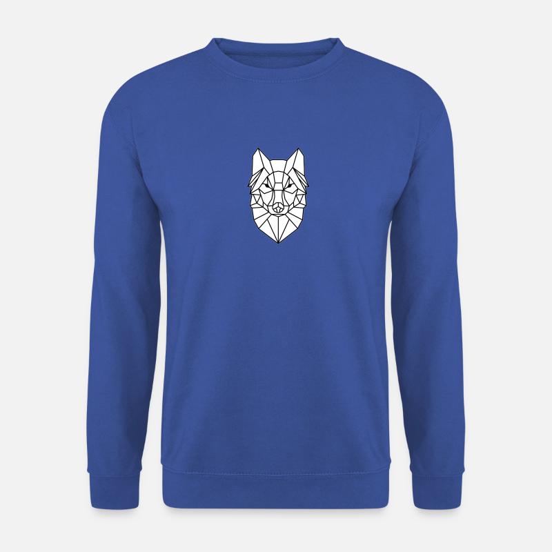 Simple wolf head design - Unisex Sweatshirt - royal blue